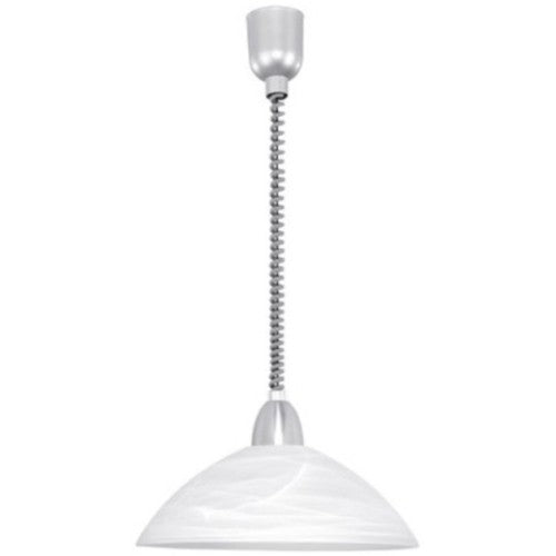 Eglo Lord 2 Pendul 1x60W, inaltime ajustabila, alb/crom