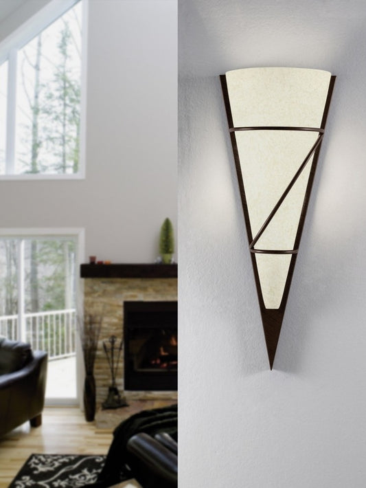 Eglo Pascal 1 Aplica 1x60W, maro inchis/bej