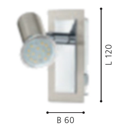 Eglo Rottelo Aplica cu spot 1x5W, nichel mat