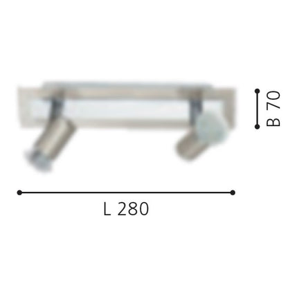 Eglo Rottelo Aplica cu spot 2x5W, nichel mat