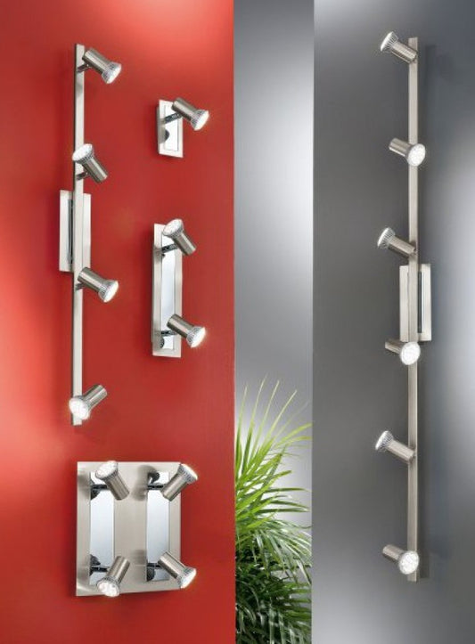 Eglo Rottelo Plafoniera cu spot 4x5W, nichel mat, 26x24 cm