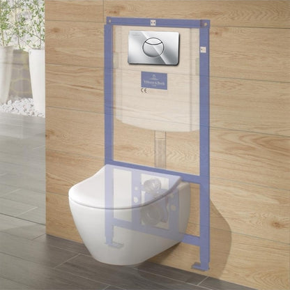 Villeroy & Boch ViConnect Clapeta de actionare WC buton rotund, crom lucios