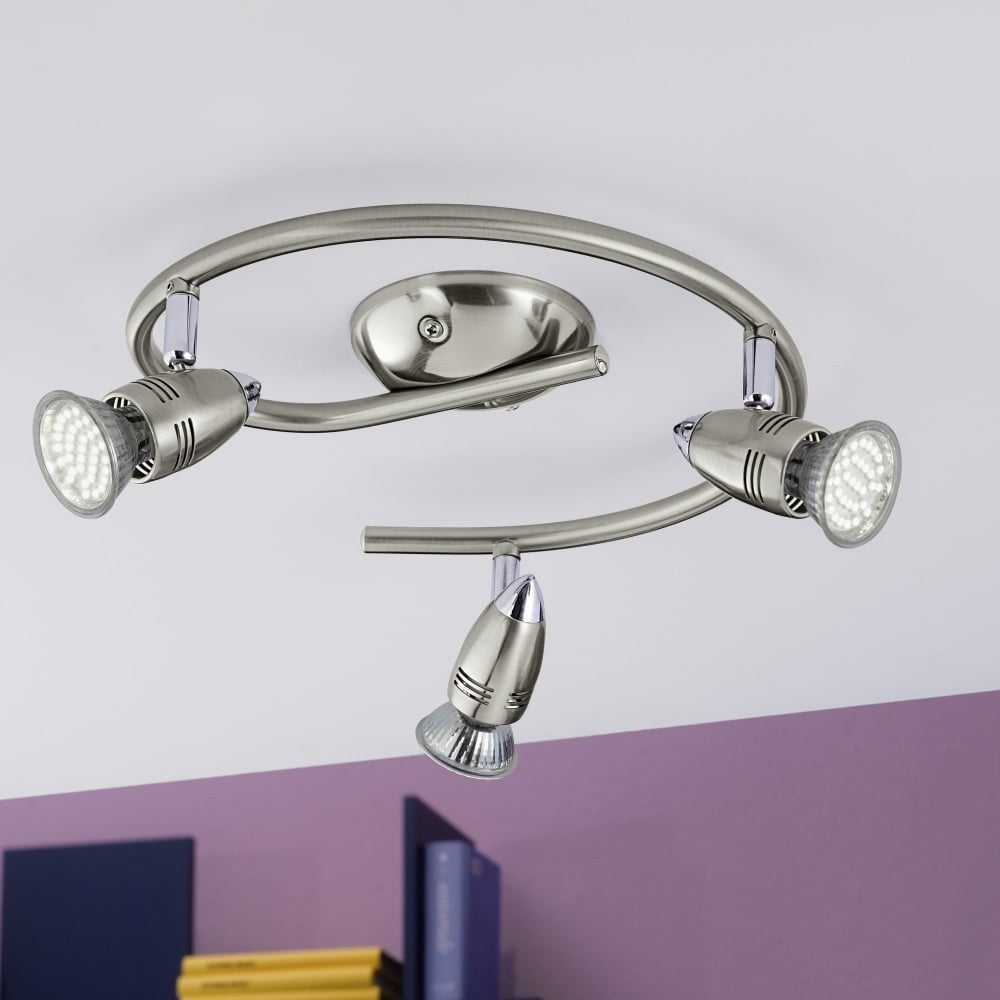Eglo Magnum Led Plafoniera cu 3 spoturi 3x3W, crom mat