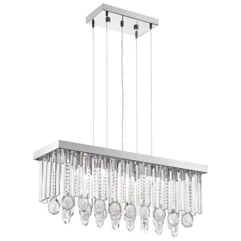 Eglo Calaonda Lustra dreptunghiulara 7x33W, transparent