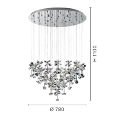 Eglo Pianopoli Lustra 43x2.5W, transparent