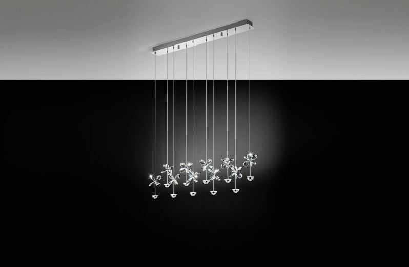 Eglo Pianopoli Lustra 10x2.5W, transparent