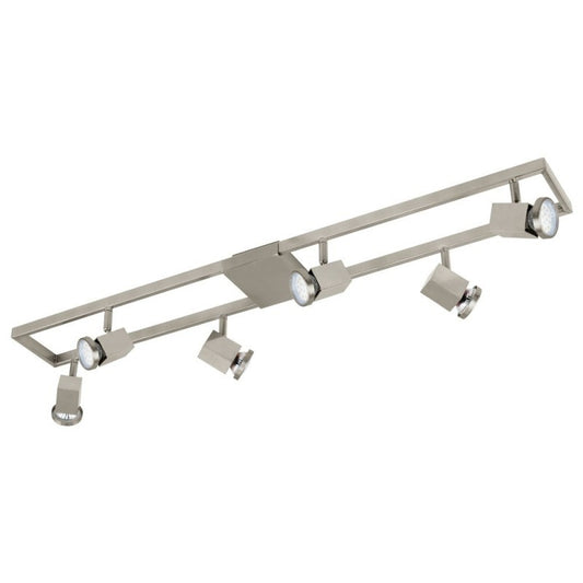 Eglo Zeraco Plafoniera cu 6 spoturi 6x5W, crom mat (satin nickel)