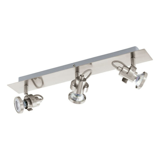 Eglo Tukon 3 Plafoniera cu 3 spoturi 3x3.3W, crom mat (satin nickel)