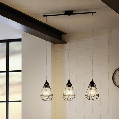 Eglo Tarbes Lustra 3x60W, 79xH110 cm, negru