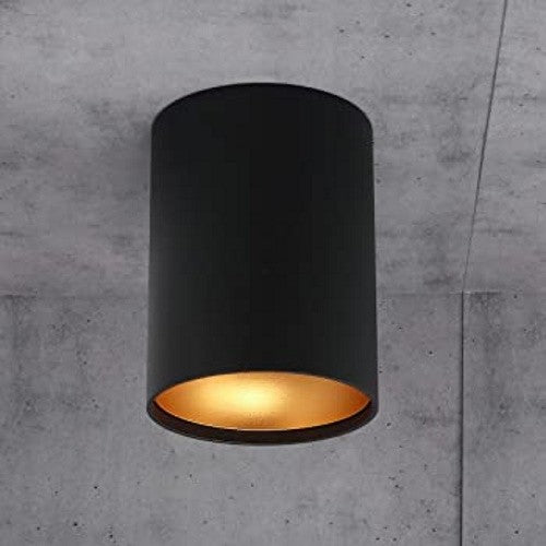 Eglo Polasso Plafoniera rotunda, 1x3.3W, negru/auriu
