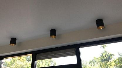 Eglo Polasso Plafoniera rotunda, 1x3.3W, negru/auriu