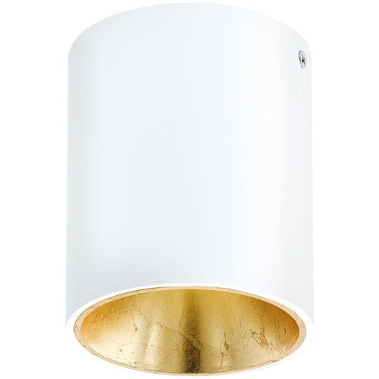 Eglo Polasso Plafoniera rotunda, 1x3.3W, alb/auriu