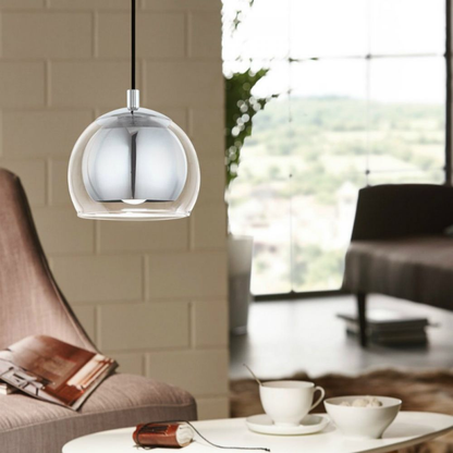 Eglo Rocamar Pendul 1x40W crom/transparent