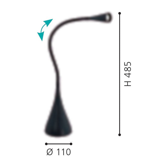 Eglo Snapora Veioza 1x3.5W, negru