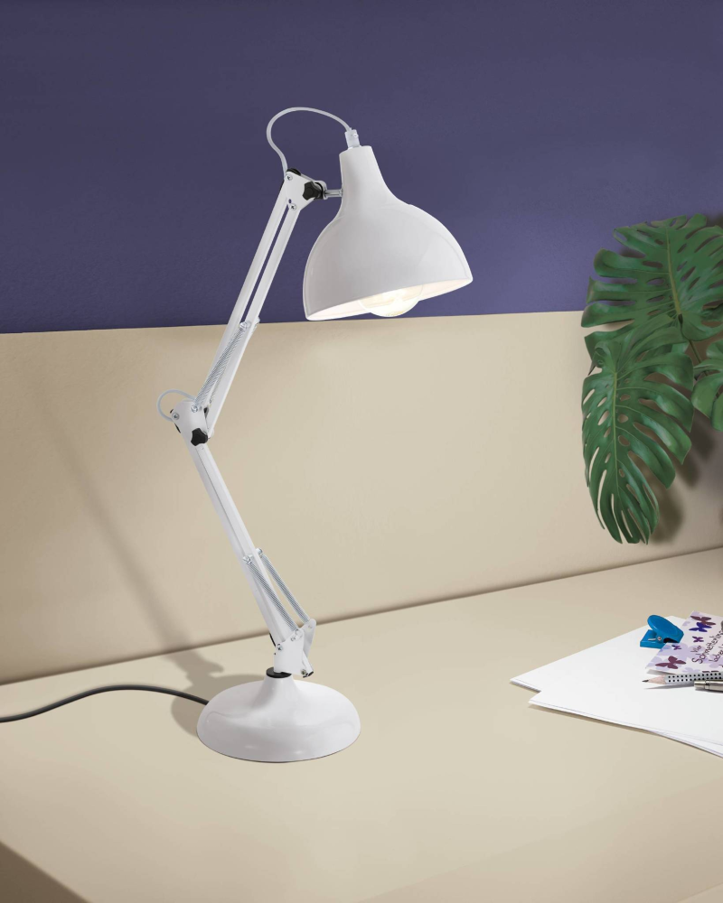 Eglo Borgillio Lampa de birou 1x60W, alb
