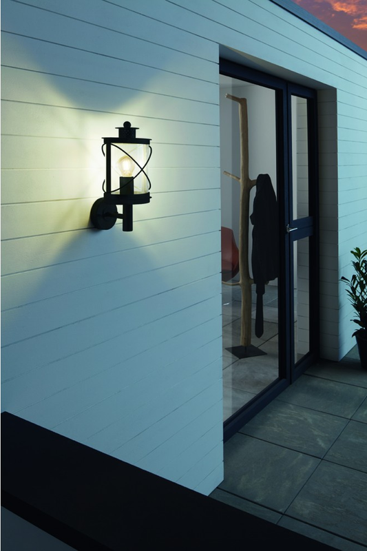 Eglo Hilburn Aplica verticala orientata in sus 1x60W, negru