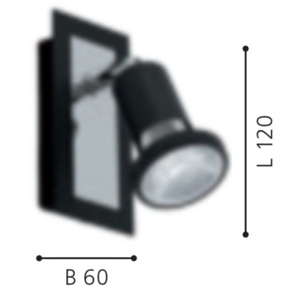Eglo Sarria Aplica cu spot 1x5W, negru