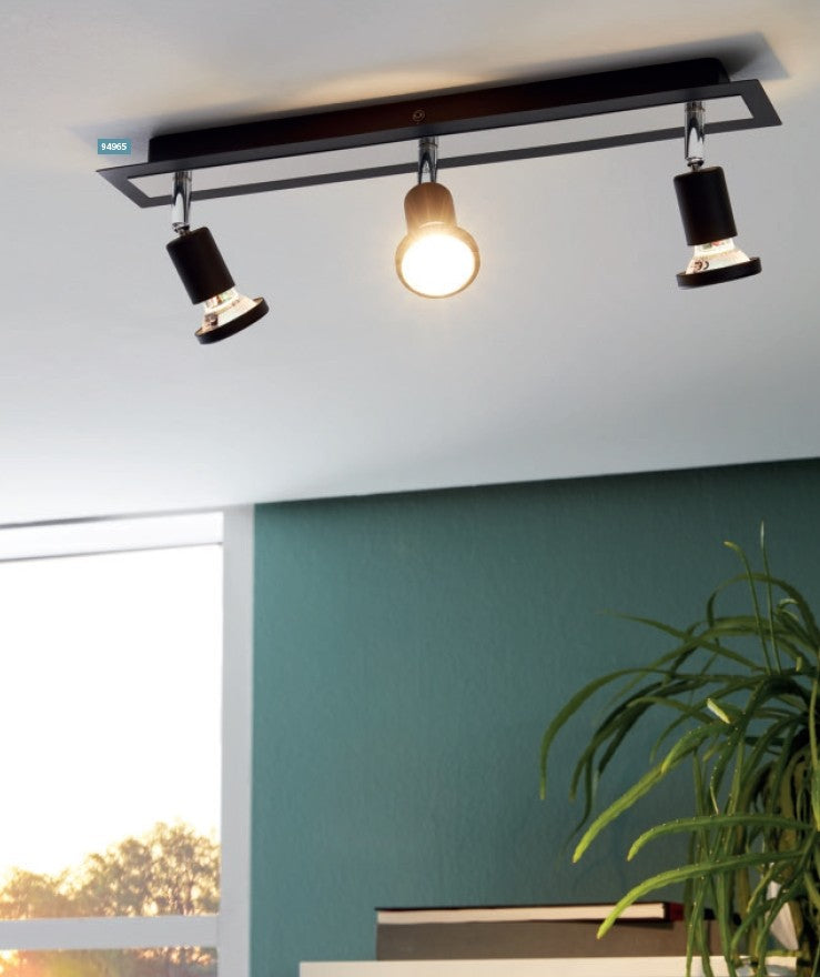 Eglo Sarria Plafoniera cu spot 3x5W, negru
