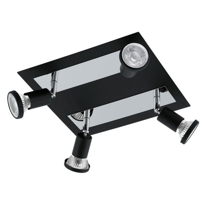 Eglo Sarria Plafoniera cu spot 4x5W, negru