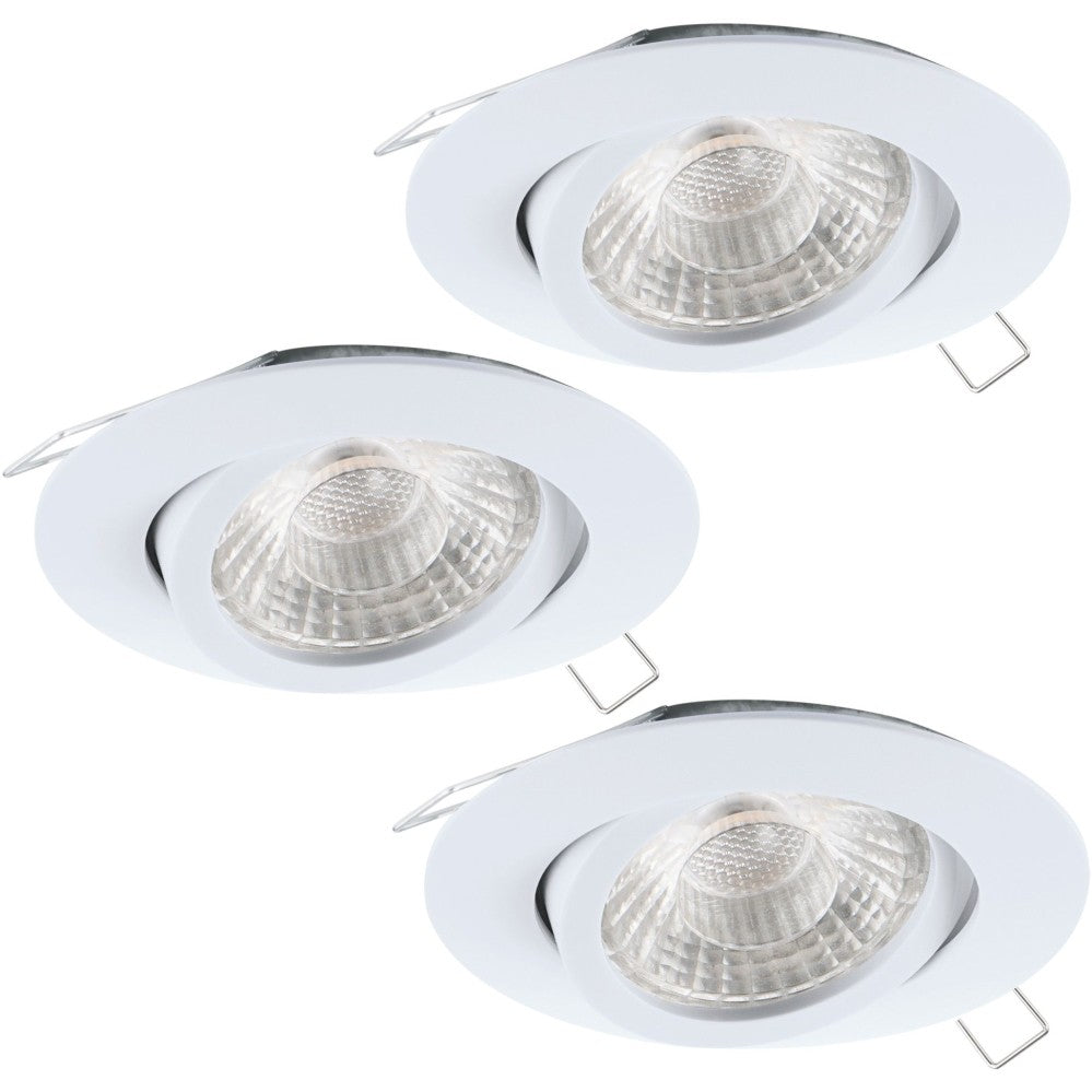 Eglo Tedo 1 Set 3 spoturi incastrate rotunde 3x5W, alb