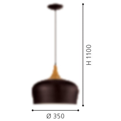 Eglo Obregon Pendul 1x60W, maro inchis