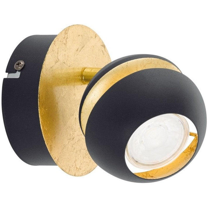 Eglo Nocito Aplica cu spot 1x3.3W, negru/auriu