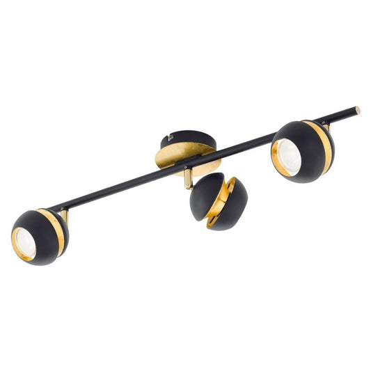 Eglo Nocito Aplica cu 3 spoturi 3x3.3W, negru/auriu