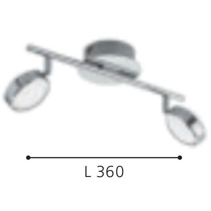 Eglo Salto Plafoniera cu 2 spoturi 2x5.4W, crom