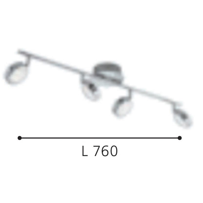 Eglo Salto Plafoniera cu 4 spoturi 4x5.4W, crom