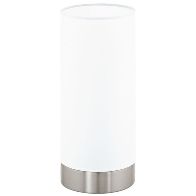 Eglo Damasco 1 Veioza Ø10 cm, 1x60W, alb/crom mat