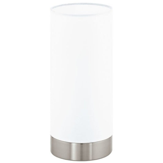 Eglo Damasco 1 Veioza Ø10 cm, 1x60W, alb/crom mat