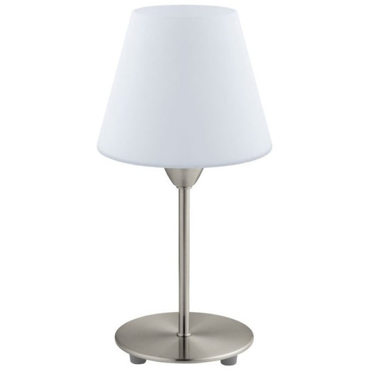 Eglo Damasco 1 Veioza Ø14 cm, 1x60W, crom mat/alb