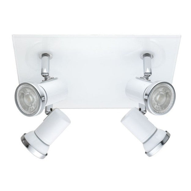 Eglo Tamara 1 Plafoniera baie cu spot 4x3.3W, alb