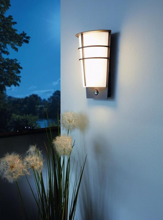 Eglo Breganzo 1 Aplica cu senzor pentru zi si noapte, 2x2.5W, alb/antracit