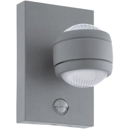 Eglo Sesimba 1 Aplica cu senzor pentru zi si noapte, 2x3.7W, argintiu