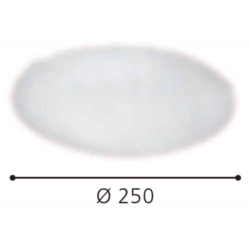 Eglo Margitta 1 Plafoniera 1x11W, alb/transparent, Ø25 cm