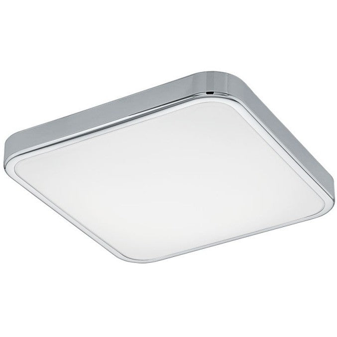 Eglo Manilva 1 Plafoniera 1x16W, alb/crom, 29x29 cm