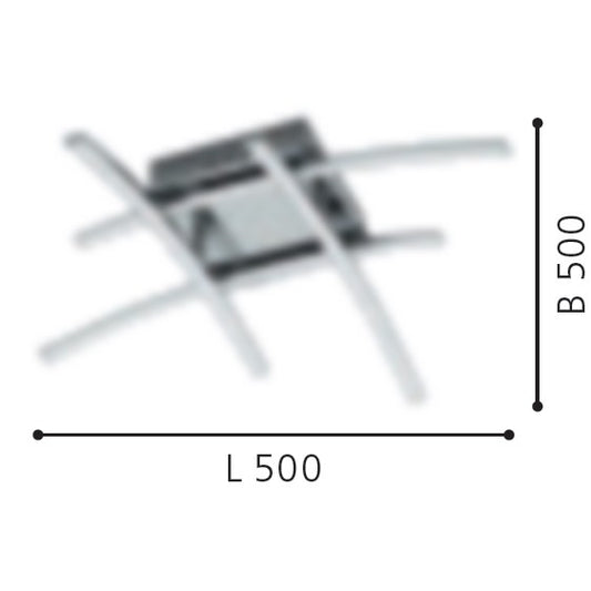 Eglo Nevado Plafoniera 4x5W, crom