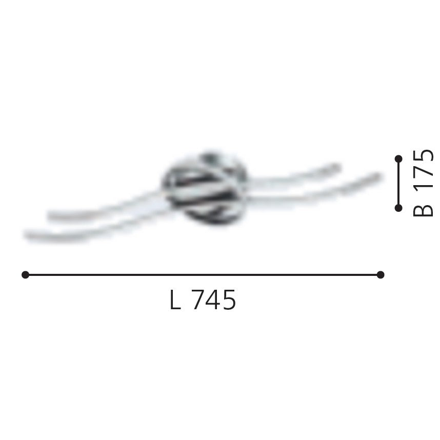 Eglo Selvina Plafoniera 1x9W, 1x7W, 1x6W, crom