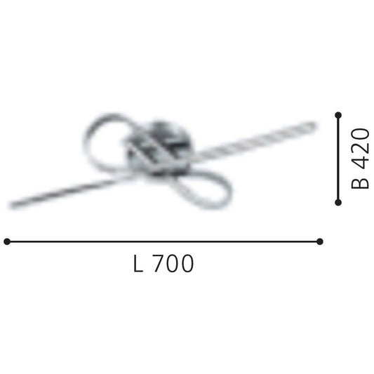 Eglo Selvina Plafoniera 2x10W, crom