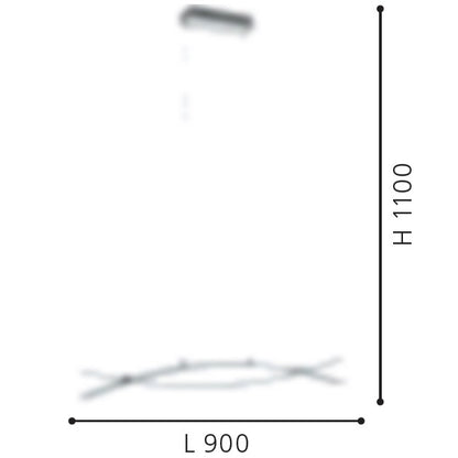 Eglo Nevado Pendul 3x9W, crom