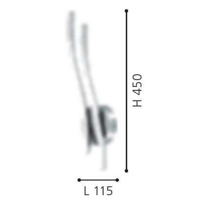 Eglo Valmora Aplica 2x5W, crom