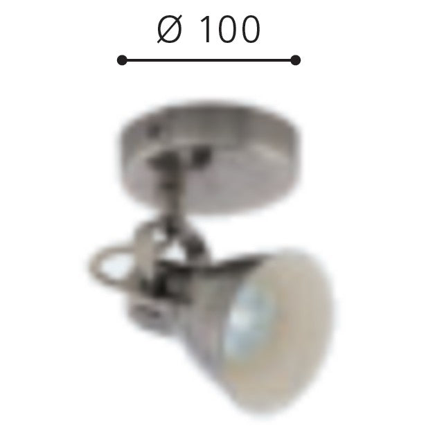 Eglo Seras Aplica cu spot 1x3.3W, crom mat (nickel-antique)