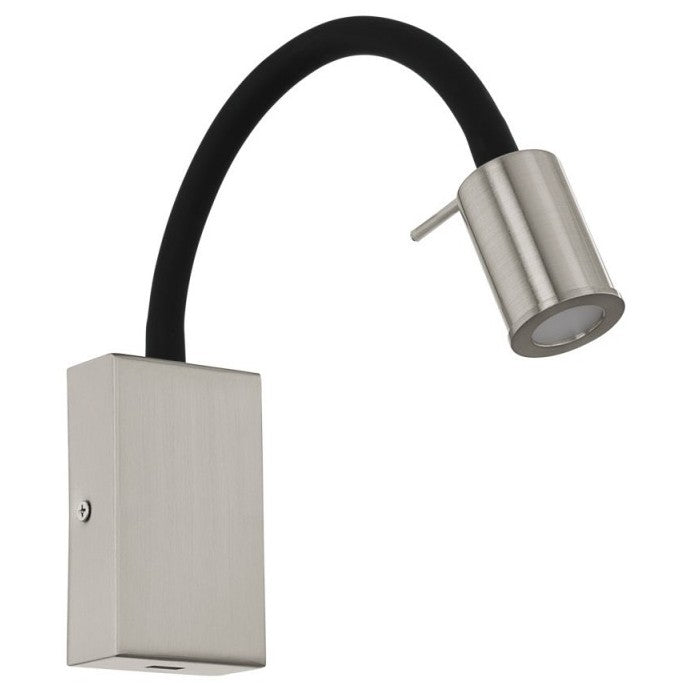 Eglo Tazzoli Aplica 1x3.5W cu port USB, negru/crom mat