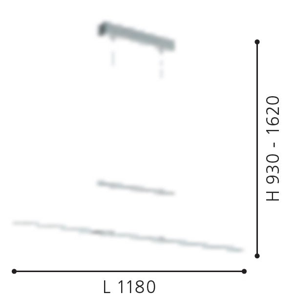 Eglo Tarandell Pendul 2x12.5W, crom
