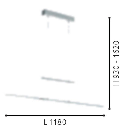 Eglo Tarandell Pendul 2x12.5W, crom