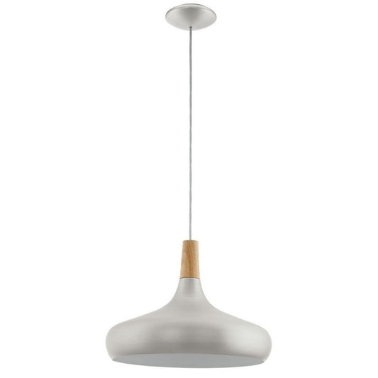 Eglo Sabinar Pendul 1x60W, Ø40 cm, crom mat