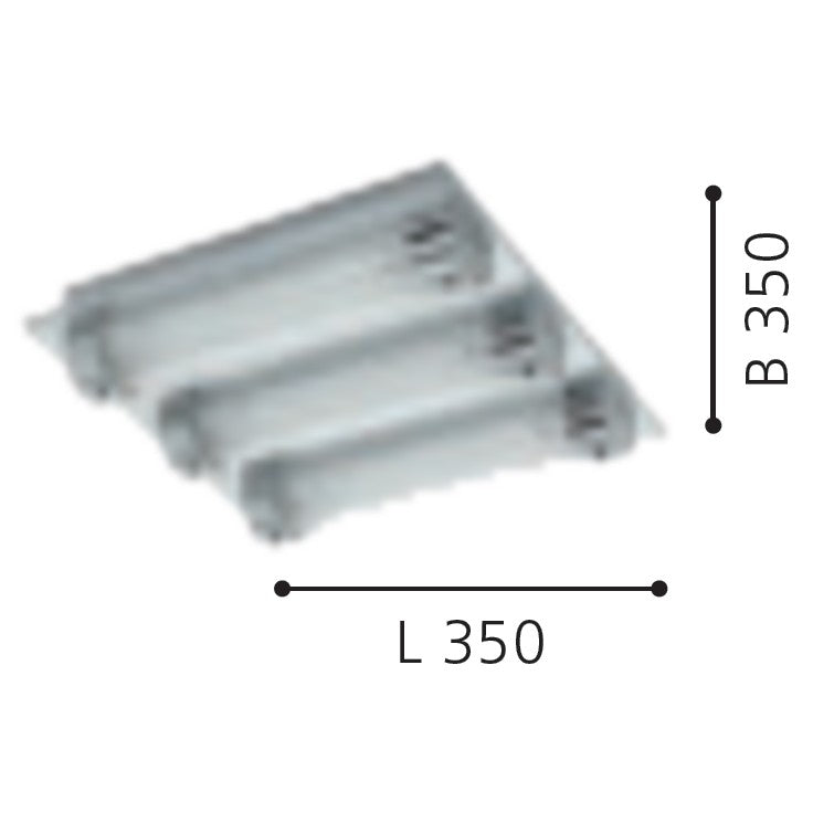 Eglo Tolorico Plafoniera 3x7W, transparent