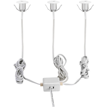 Eglo Chango Set 3 spoturi incastrate rotunde 3x1W, alb