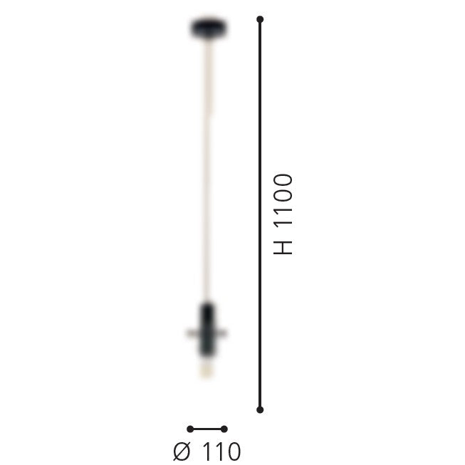 Eglo Montefino Pendul 1x60W, negru